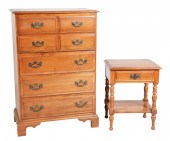 Kling maple high chest, 5 draw