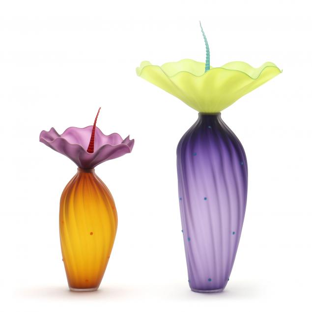 KLISZEWSKI GLASS (CA), TWO TALL