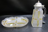 KLONDIKE GLASS SYRUP PITCHER A