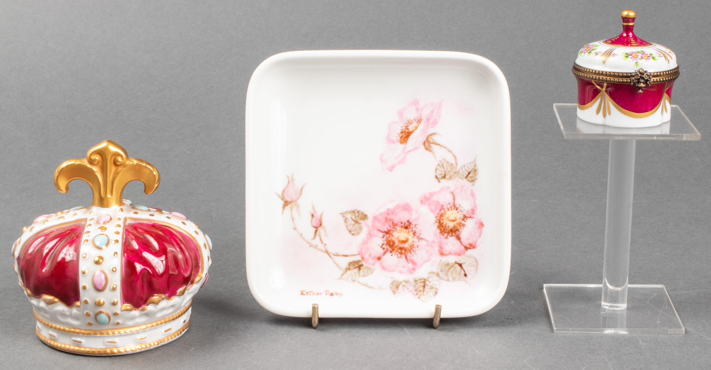 KMP BELL, LIMOGES TRINKET BOX &