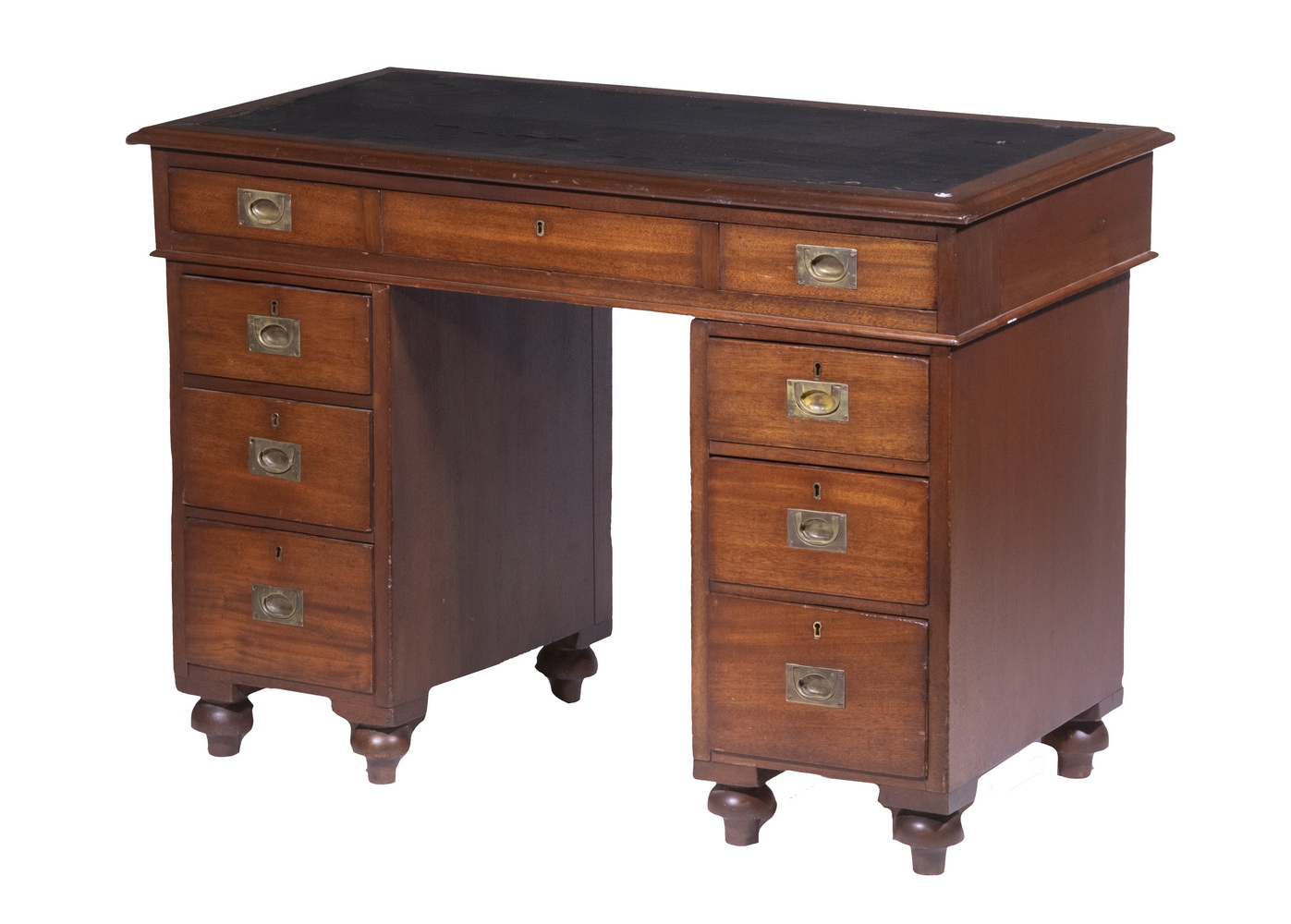 KNEEHOLE CAMPAIGN DESK 19th c.