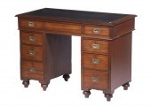 KNEEHOLE CAMPAIGN DESK 19th c.