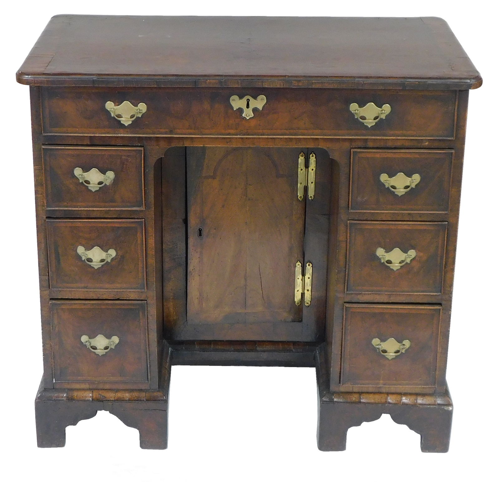 +KNEEHOLE DESK, ENGLISH, 18TH C,