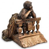 KNEELING WOMAN PRAYING BRONZE