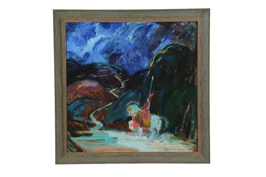 KNIGHT ON HORSEBACK BY KNUTE