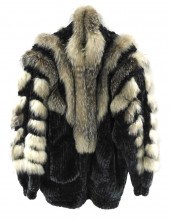 KNIT WITH FUR LEATHER JACKET,