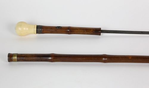 KNOB HANDLED BAMBOO WALKING