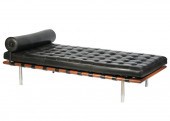 KNOLL BARCELONA BLACK LEATHER