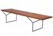 KNOLL VINTAGE TEAK BENCH BY HA