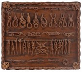 KNOT BOARD CIRCA 1884 14" X 16