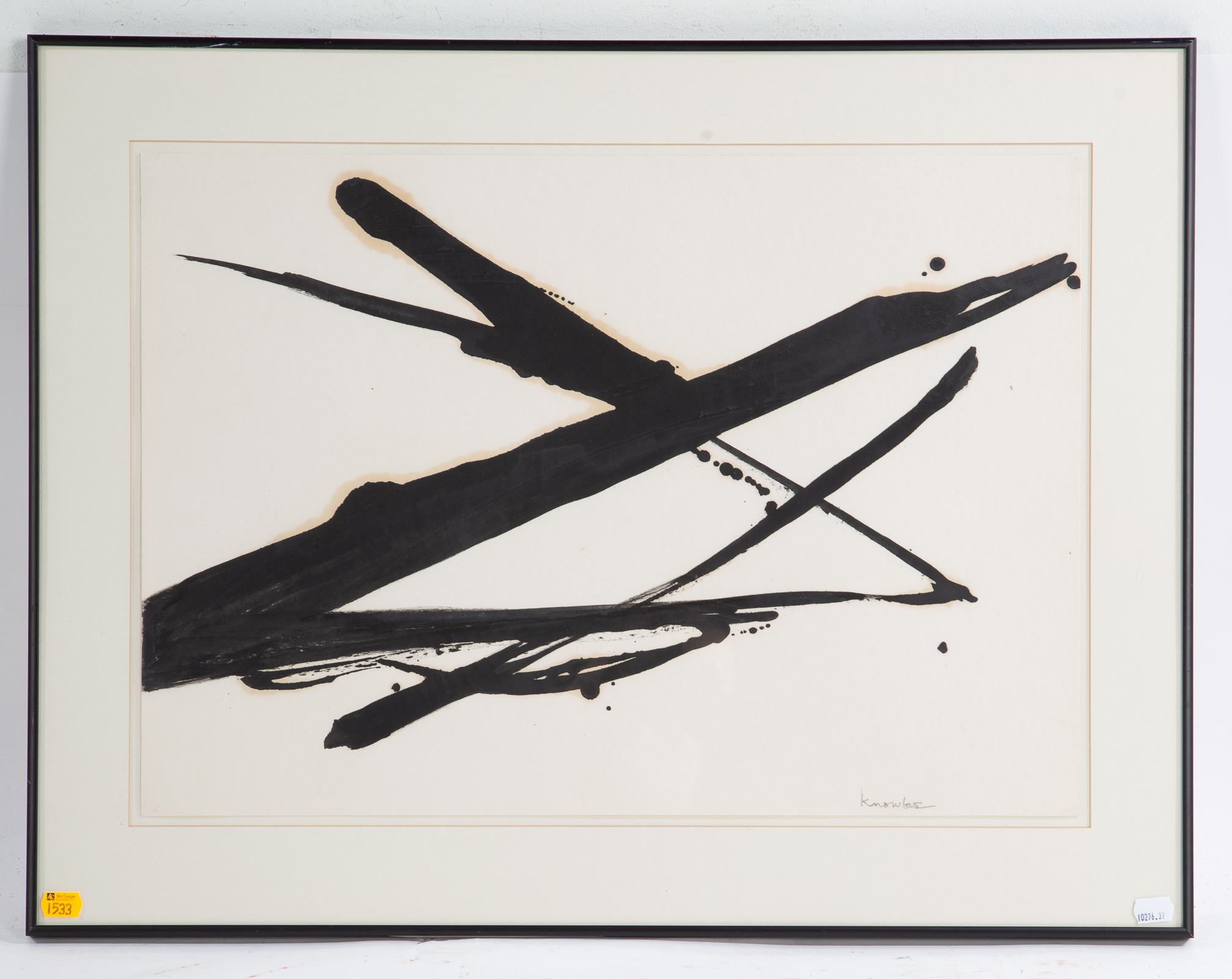 KNOWLES. UNTITLED ABSTRACT, MIXED