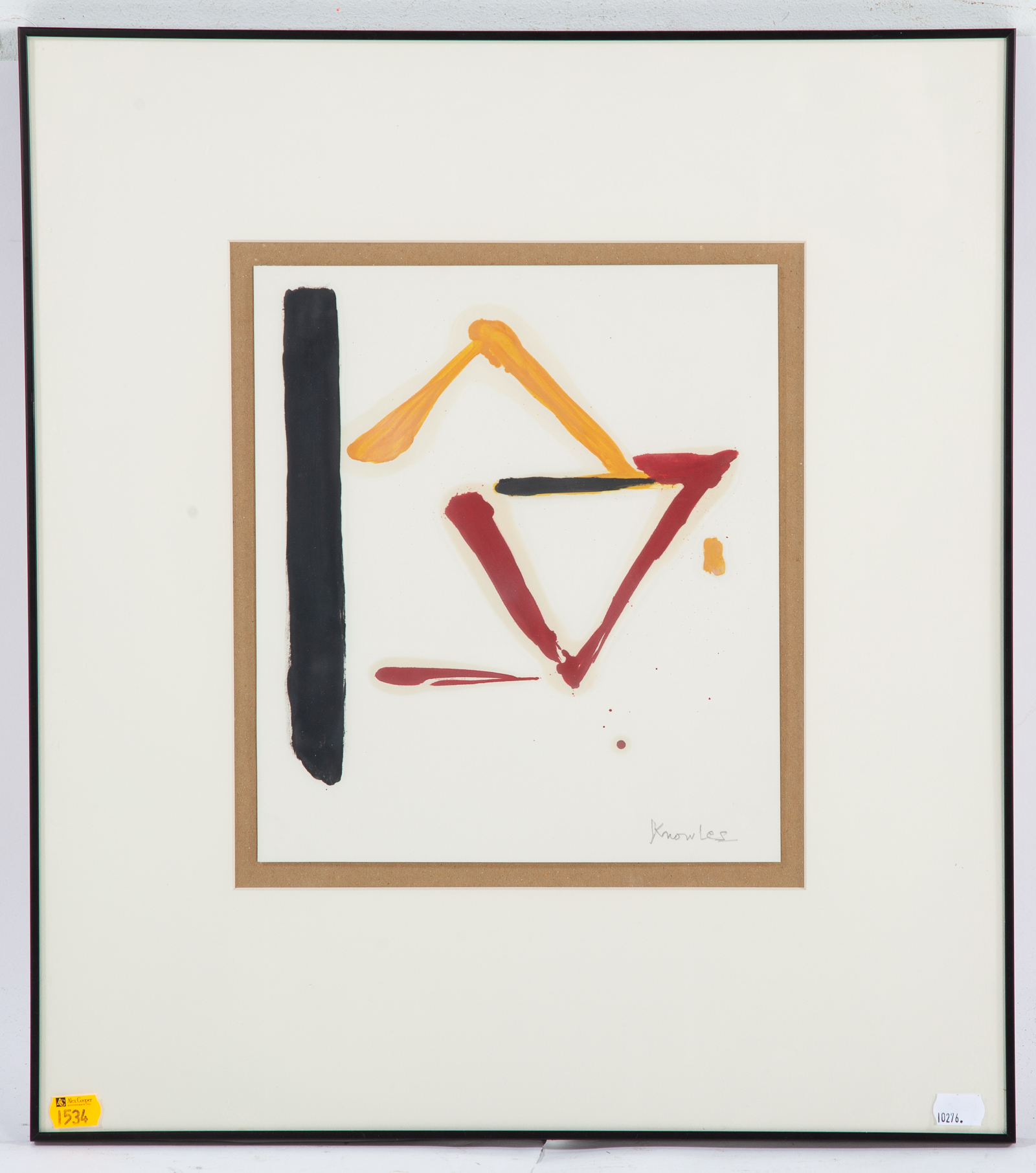 KNOWLES. UNTITLED ABSTRACT, MIXED