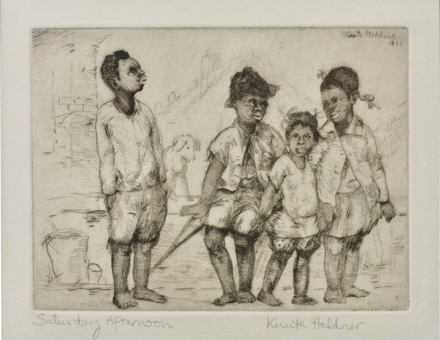 KNUTE HELDNER (D.1952) ETCHING