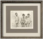 Knute Heldner etching (New Orl