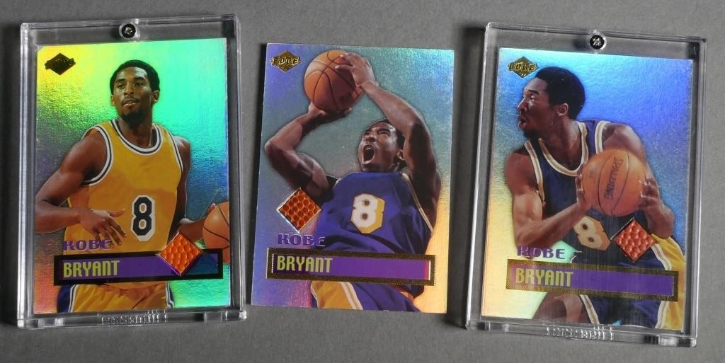 KOBE BRYANT 4 GAME BALL RELIC CARDS