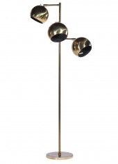 KOCH & LOWY 3 GLOBE BRASS FLOO