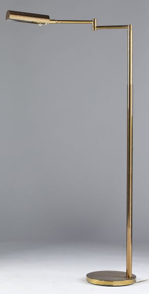 Koch & Lowy Brass Swing Arm Floor