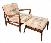 KOFOD LARSEN CHAIR AND OTTOMAN