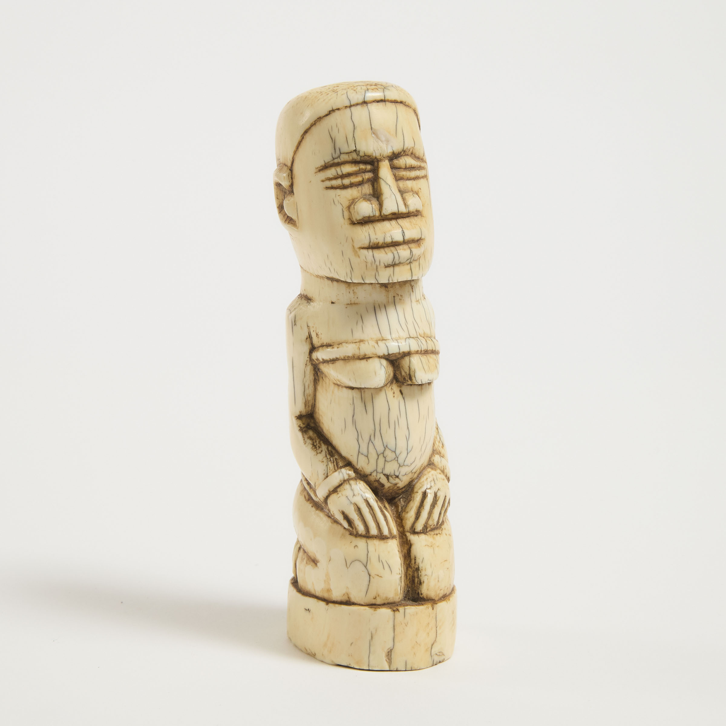 Kongo Carved Ivory Kneeling