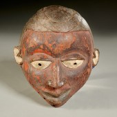 KONGO STYLE POLYCHROMED WOOD M
