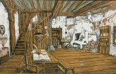 KONSTANTIN KOROVIN OIL ON BOAR
