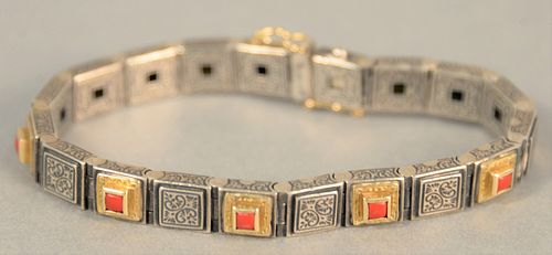 KONSTANTINO 18K, STERLING AND CORAL