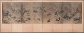 KOREAN 8-PANEL 'HUNTING SCENE'