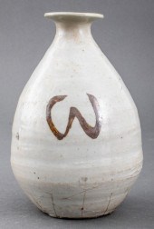 KOREAN ANTIQUE CERAMIC WINE BO