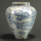 KOREAN BLUE AND WHITE 'DRAGON'