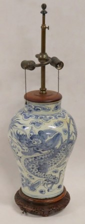KOREAN BLUE AND WHITE DRAGON V