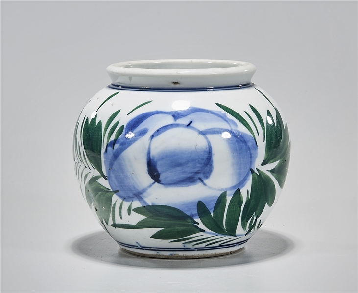 Korean blue, green and white glazed