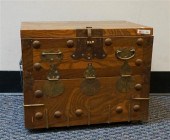 KOREAN BRASS MOUNTED ELMWOOD T