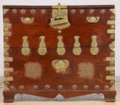 KOREAN BRASS-MOUNTED TANSU CHE
