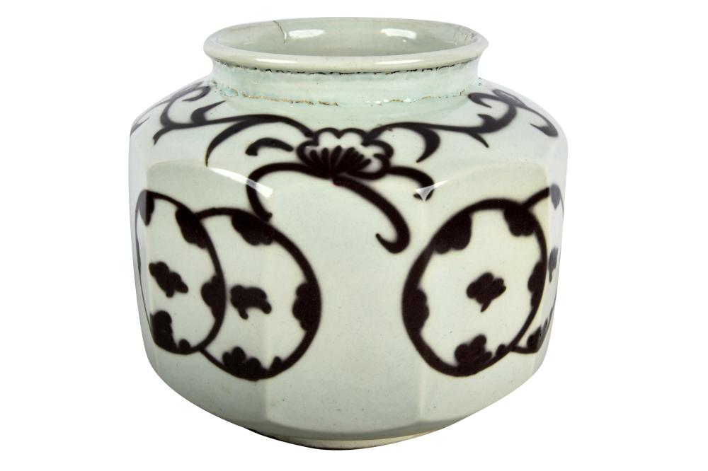 KOREAN BROWN & WHITE-GLAZED CERAMIC
