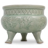 KOREAN CELADON FOOTED BOWLDESC