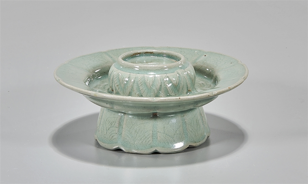 Korean celadon glazed lotus-form