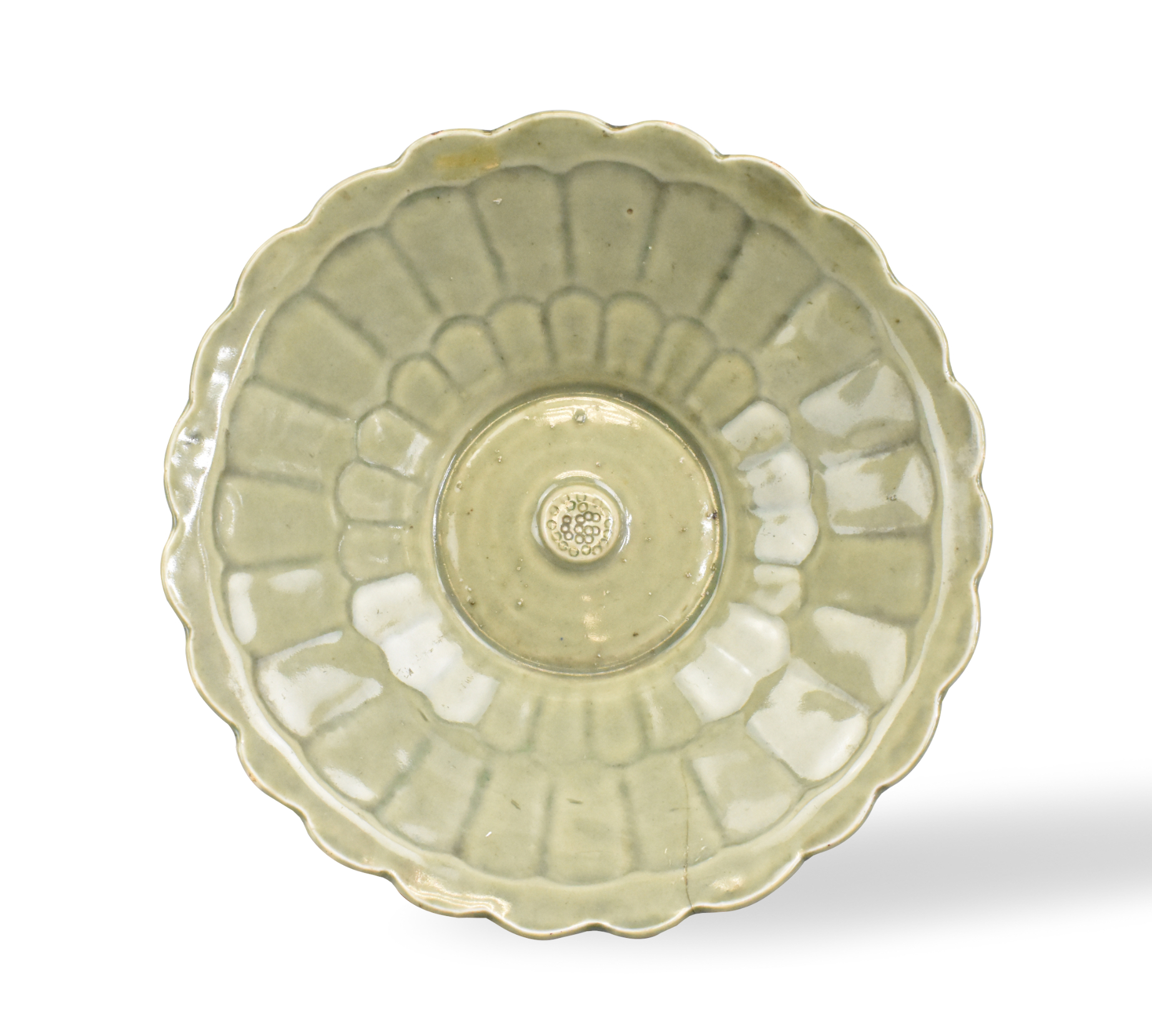 KOREAN CELADON LOTUS BOWL, 19TH