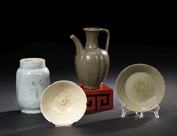 Korean Celadon Porcelain Items, 