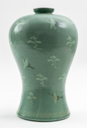 KOREAN CELADON PORCELAIN PLUM