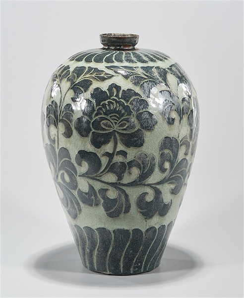 Korean celadon vase of unusual