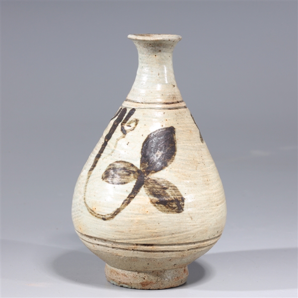 Korean ceramic glazed vase with
