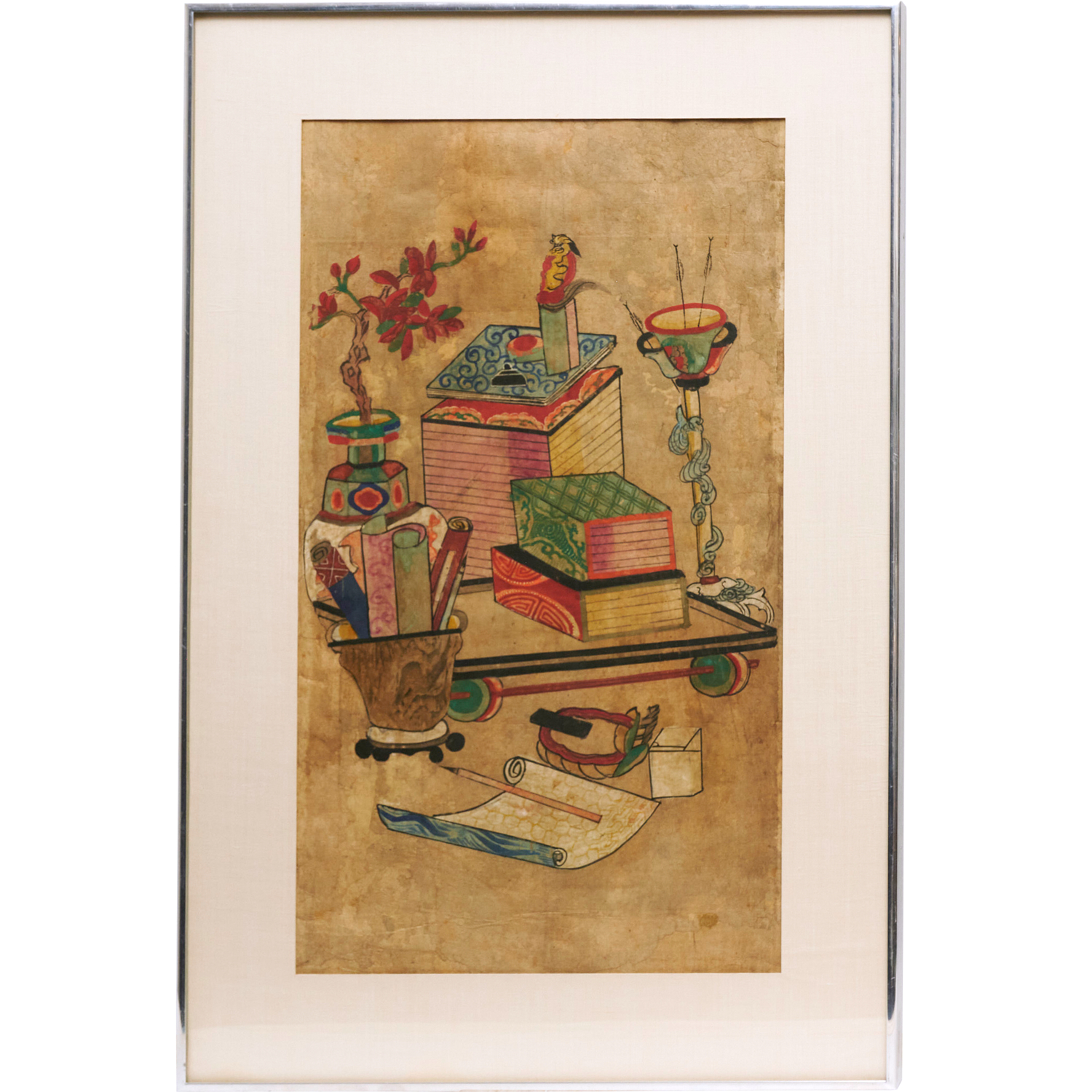 KOREAN CHAEKGEORI PAINTING Yi