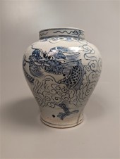 Korean Chosun-style, blue and