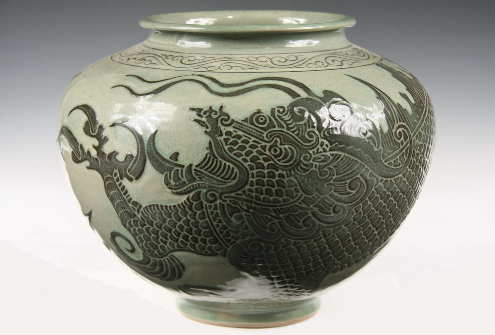 KOREAN DRAGON JARDINIERE - Korean