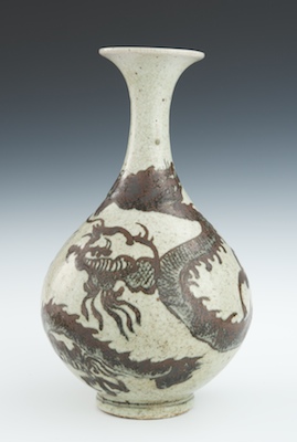 Korean Dragon Vase 19th Century