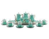 KOREAN ENAMELED SILVER COFFEE