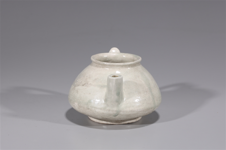 Korean glazed tea pot; some