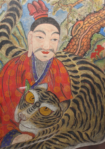Korean ink and color on paper