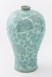 KOREAN INLAID CELADON CERAMIC