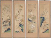 KOREAN JOSEON PAINTED SILK FRA